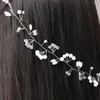 Hair Clips Western Wedding Fashion Headdress For Pearl Crystal Bride Handmade Crown Floral Accessories Hairpin Ornaments