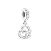 925 Silber Perlen Charms passen Pandora Charm New School Castle Perlen Schlangenkette Schnappverschlüsse Armband