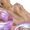 Kubooz brincos redondos de vidro transparente, tampões para os ouvidos, túneis, medidores de joias de piercing corporal, expansores inteiros de 6 mm a 10 mm 30PCS265f4567384