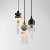 Hanglampen post modern licht luxe kwast lichten ontwerper hangende restaurantbar creatief indoor bed soft art lampspender