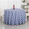 Table Cloth High Quality Plaid Round Tablecloth For Cover Nordic Decor Modern Home Decorative Dinning