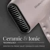 Hårtorkar Pro Wet2Style Ceramic Ionic Purple med 4 unika bilagor Blow Dryer Comb 231128