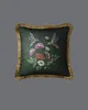 Tiger Cushion Velvet Animal Art Pillowcase Black Square Pillow Artistic Sofa Home Deoration 45X45cm