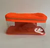 Sacos cosméticos casos rts estoque portátil impermeável pvc saco de higiene bolsa de viagem claro clássico transparente aberto superior 231127
