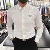 Camisas casuais masculinas designers de luxo de luxo de lapela de mangas compridas Cardigan 3d Bordado de bordado fino botão de botão de casaco