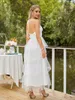 Feestjurken Halter Mouwloze Backless Cocktail Wedding Puffy Tule Tiered Homecoming Robes Prom Ball Gown Birthday Vestidos