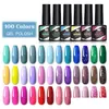 Nagelgel 8,5 ml glitter UV-lak 100 kleuren Lente zomer Kleurvernissen Pailletten Losweken Hybride lakken Vernis Colorf Nails Diy Ar Dhhgh