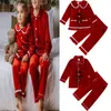 Pajamas 2024 Custom Velvet Nightgowns loungewear Set Christmas Kids Clothing Family nightgowns sleepwear pajamas for children 231127
