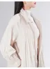 Trenchs pour femmes Miyake Mode Veste en coton plissée de longueur moyenne Automne Hiver Tempérament éclater Simple Loisirs