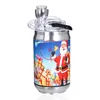 Tubos de bongo coloridos portátil Natal Papai Noel estilo liga de metal viagem removível waterpipe seco erva tabaco filtro tigela porta-cigarro fumar bubbler