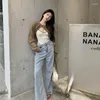 Abiti da lavoro set di donne accogliente temperamento femminile alla moda molla solida a bottone singolo e sexy outfit a camisole streetwear coreano in stile coreano