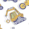 Gift Wrap 7 Pcs Kids Car Engineering Clothing Patch Excavator Embroidery Applique Truck Decoration Accessories Cartoon Stickers