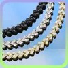 hip hop diamonds tennis bracelet men trendy simple chain jewelry 8 26 inches three colors golden silver black270C5907723