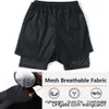 Wangcai01 shorts masculinos Anime Hanma Baki Gym shorts preto para homens 2 in1 malha shorts de tábua seca rápida