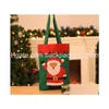 Kerstdecoraties 25x20cm Candy Bags Kids Geschenken Prachtig Xmas Party Decor voor Home Nieuwjaar Present Packet Santa Claus 4 Styles DHX15