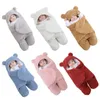 Couvertures d'emmaillotage mignon né bébé garçons filles peluche lange d'emmaillotage ultradoux moelleux polaire sac de couchage coton doux literie 231127