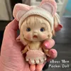 Dolls 10cm Mini Bjd Doll for Girls OB11 Clothes Cute Surprise Toy Kawaii Face Body Full Set Kids 2 to 4 6 Year Old 230427