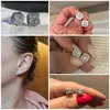 Stud Huitan Fashion Geometry Women's Stud Earrings Cubic Zirconia Wedding Party Daily Wearable Fashion Jewelry Hot Direct Shipping 231128