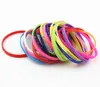 Casual outdoor Sports Fitness Silicone Jelly Glow Bracelets Rubber Elasticity Wristband Cuff Bracelet Basketball Wrist Band 5MM