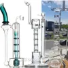 12.2 Inchs Tall Glass Bongs Water Pipes Hookahs Shisha Smoking Pipe Oil Rigs Unique Bong Dab Rig Bubbler With 14mm Bowl