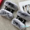 Winter Warm Short Style Plush Lining Autumn Sheepskin Mittens Women Furry Fingerless Gloves