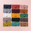 23 Color European and American New Children's Headwear Baby Pit Knitted Hairband High Elastic Baby Bow Headband DH032