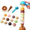 Kitchens Play Food Children Simulation Kitchen Toy Ice Cream Stack Up Kids Pretend Toys Educational For Baby Gifts 230427