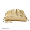 AYD BOTEGSS Bag mini Jodie Vents Golden Cloud Woven Mobiltelefon Dumplings Baofeng Party Handbag One Shoulder Oblique Cross Dinner Women's With LOGO 93SSN0CZ