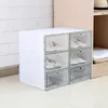 Boxes Bins Transparent Plastic Box Flip Design Shoe Artifact Home Storage Tool B88 W0428