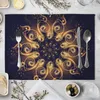 Tovagliette da tavolo Bohemian Sun Moon Pattern Tovaglietta Decorazioni per la casa Pad Accessori da cucina Tovagliette Mandala per Mat Posavasos