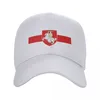 Bola bonés moda bandeira da bielorrússia boné de beisebol homens mulheres respirável casaco braços pai chapéu esportes snapback verão chapéus