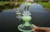 Bongs en verre capiteux violets uniques avec embout Mini conduites d'eau pomme de douche Perc percolateurs pyramide conception huile Dab Rigs avec 14mm 3850649