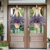 Decoratieve bloemen lavendel mand krans huizendecoratie deur voorkant slinger hanger muur van woonkamer l6