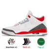 Jumpman 3s Men Women Basketball Shoes Palominos Lucky Green Fire Red Racer Blue White Oreo Medellin Sunset Mars Stone Jump man Jorden3s Sneakers Trainers