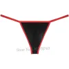 Män glänsande fläckar tongs bikini t-back spandex bred påse tangas hombre mini tangas bindande fräcka byxor