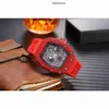 Diseñador Ri Mlies Relojes de lujo Relojes de aguja para hombre Reloj mecánico Seis hombres Casual Silicona Ghost Head Wine Barrel Marca suiza Reloj de pulsera deportivo