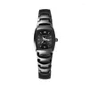 Wristwatches Quartz Watches For Men's Business Trend Minimalist Barrel Shaped Waterproof Tungsten Steel Couple Watch Relogios Masculino