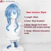 Anime Costumes New Ganyu Cosplay Wig Genshin Impact Ganyu 95cm Long Blue Gradient With Bangs Trimmed Heat Resistant Hair Cute Wigs + Wig Cap zln231128