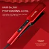 Hair Straighteners 2 In 1 Professional Negative Ion Straightener Brush Curling Comb With Lcd Display Tool Electric Styling 231128