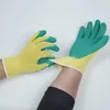 Protection de sécurité des gants de travail en latex de fil de coton