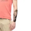 Tatuagens Coloridas Desenho Adesivos 20 Pçs / Set À Prova D 'Água Temporária Falsa Tatuagem Adesivo Transferência de Água Animal Besta Leão Tigre Lobo Legal Sexy Beleza Maquiagem Corpo ArtL23