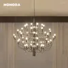 Chandeliers Nordic LED Lighting Modern Iron Ant Gold Black Chrome Lamps Lustre Bedroom Living Room Dining Lights