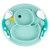 Cups Dishes Utensils Anti-slip Baby Dishes Food Grade Silicone Plate for Toddler Self-Feeding Suction Placemat Baby stuff Bowl Plush Baby accessories 230428