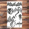 Татуировки Цветные наклейки для рисования Черный скорпион Временные татуировки для взрослых мужчин Реалистичные драконы-волки Тигровые шипы Поддельные татуировки-наклейки Татуировки на руках и ногах CreativeL2