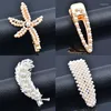 Haarclips Sincleery Feather Pearl Clip voor vrouwen Hairgrips Accessoires Girls Sieraden Fashion Pins FS030 SSK