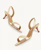 夏の豪華なデザイナーSo Nude Sandal Heels Divine Sandal Pump Shoes Open Toe Slingback Woman Party Wedding Dress Lady