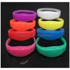 RVB LED Light Sound activé Bracelet Bracelet Bracelets de commande vocale pour Party Rave Concert Carnaval Faveurs Drop Livraison Dhqn1