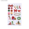 tatoeages gekleurde tekening stickers 16PCS kerst kinderen tattoo sticker waterdicht tijdelijk cartoon body transfer festival kind speelgoed kunst arm been versieren giftL23