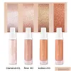 Evidenziatori abbronzanti 4 colori Shimmer Spray Evidenziatore Illuminatore Contorno viso Illuminare Corpo Bronzer Glitter Liquido Evidenzia Ma Dhkbh