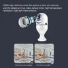 Ny 3MP ICSEE AP E27 Bulb Camera 4x Digital Zoom Colorful Night Vision Wireless PTZ IP Camera inomhus Videosäkerhetsmonitor